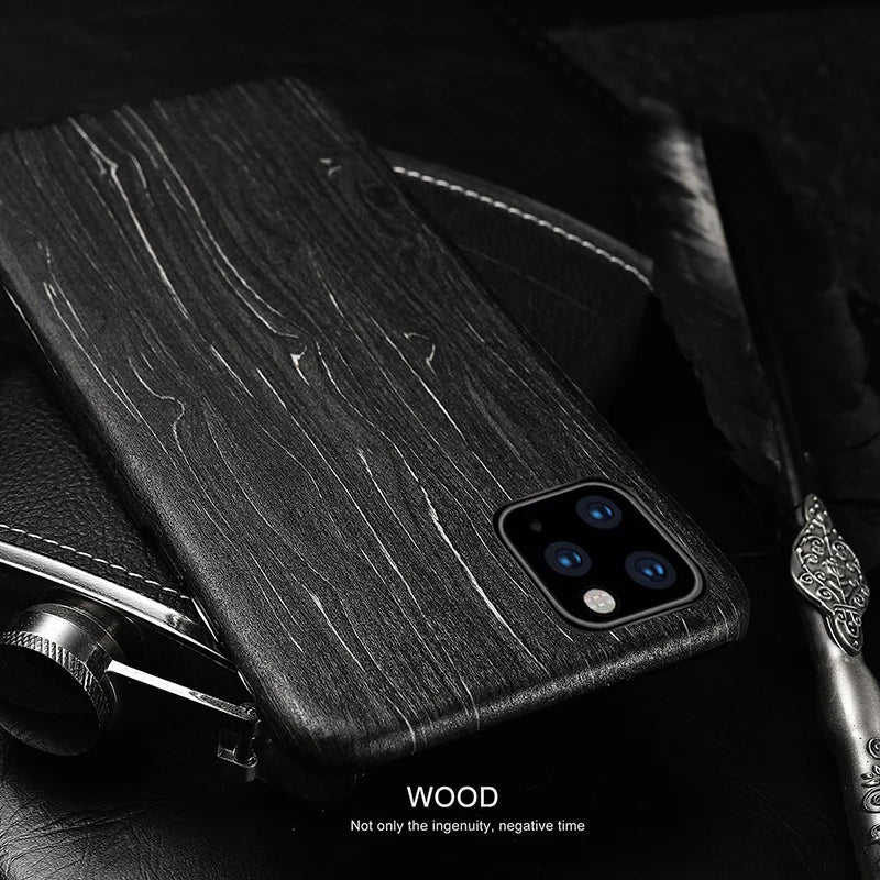 Wooden Matte Case for iPhone 17 Pro Max | 17 Pro | 16 Pro Max | 16 Pro | 15 Pro Max | 15 Pro