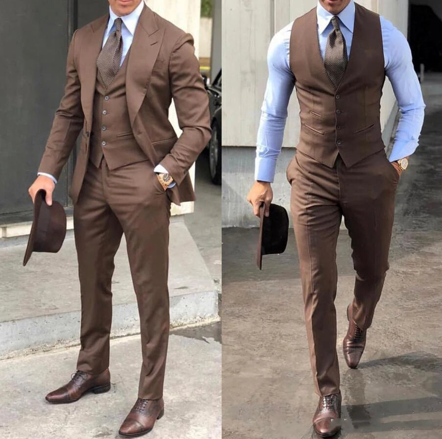 Classy Wedding Tuxedos Slim Suit