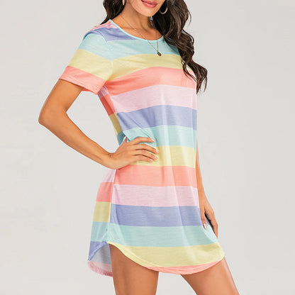 Striped Mini Nightgown