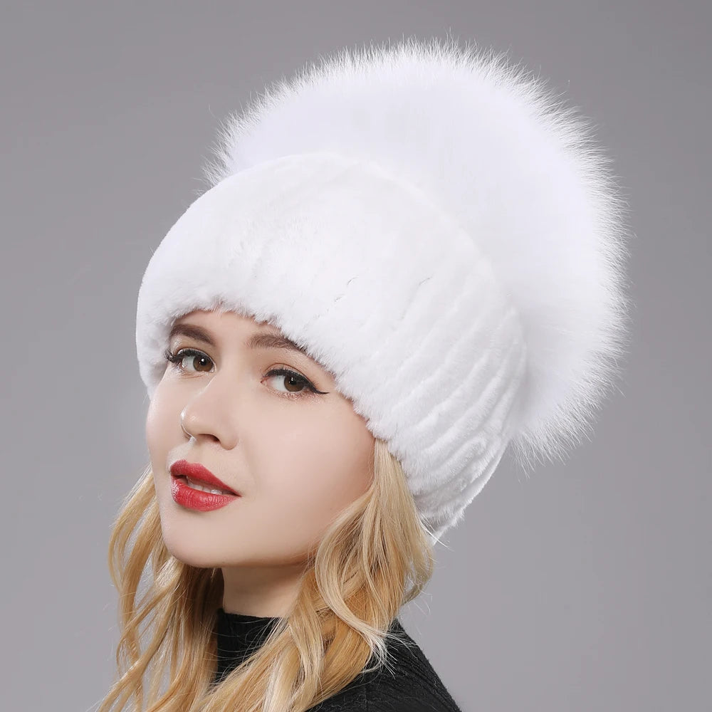 Women’s Real Fur Winter Beanie