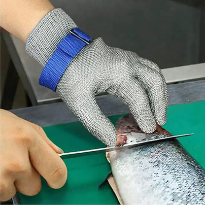 Stab-Resistant Steel Mesh Gloves