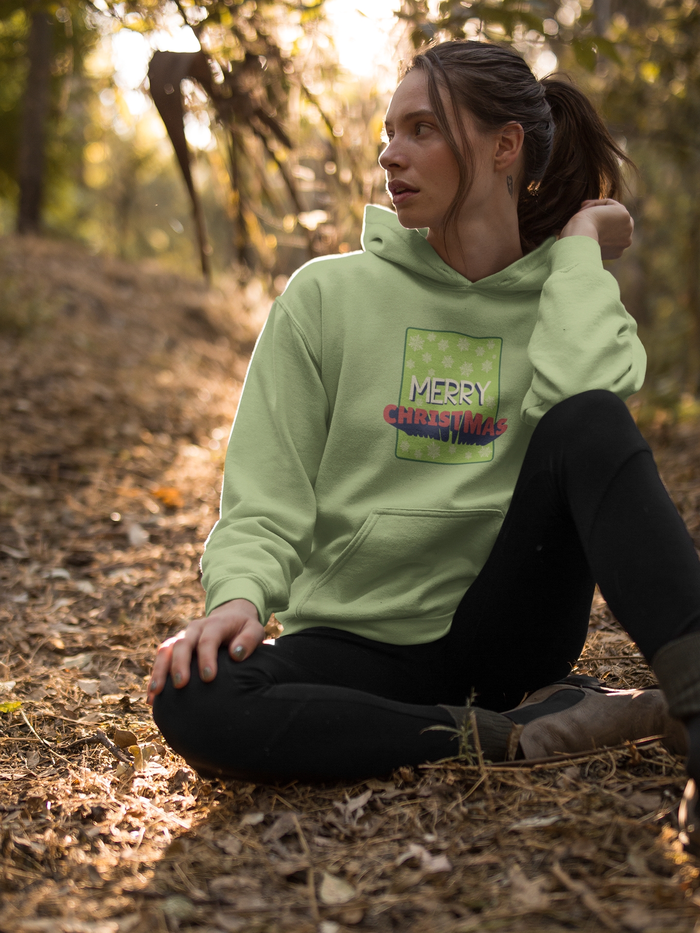 Unisex Merry Christmas Fleece Hoodie
