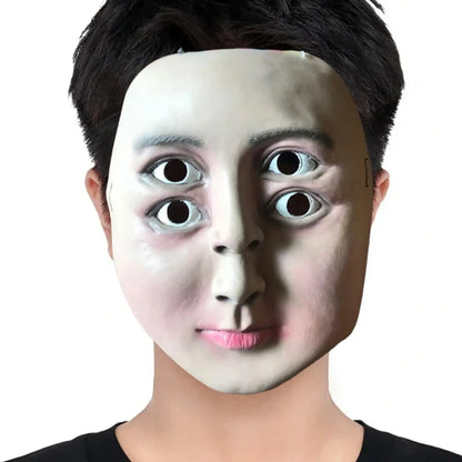 Four-Eyed Horror Latex Mask
