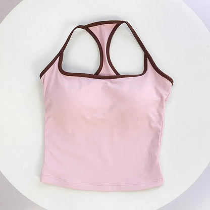 Thin-Strap Backless Yoga Tank