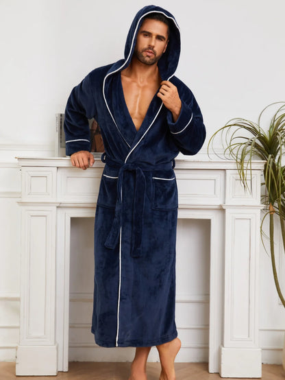 Flannel Coral-Fleece Couple Robe