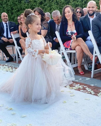 Cotton A-Line Flower Girl Dress