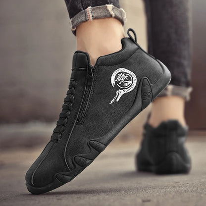 Soft-Sole High-Top Ankle Sneakers