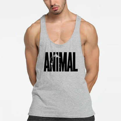 ANIMAL Letter Printed Gym Clothing