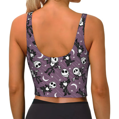Skull Print Halloween Bra