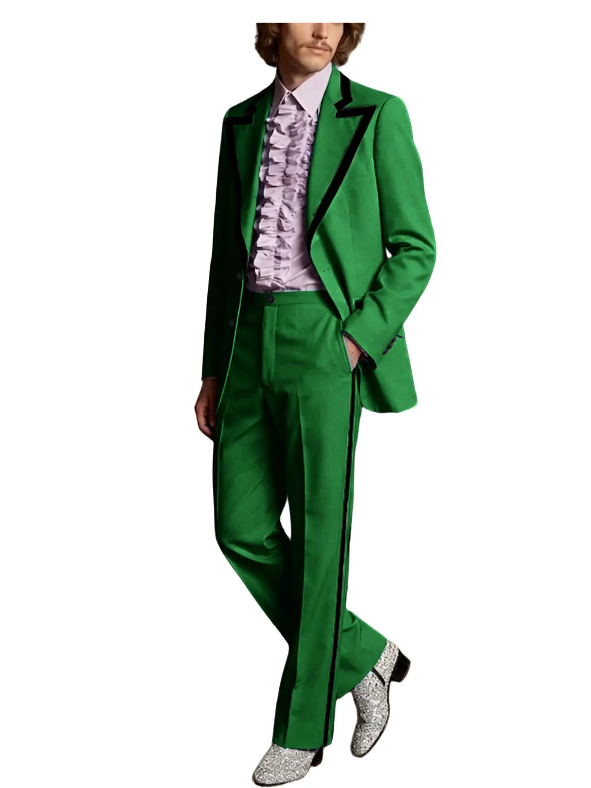 Tuxedo Black Trim Slim Suit