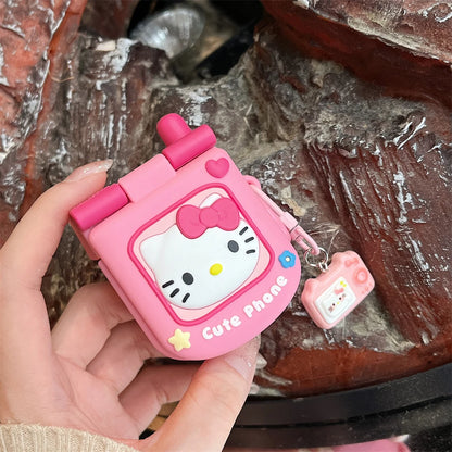 3D Flip Phone Style AirPods Case