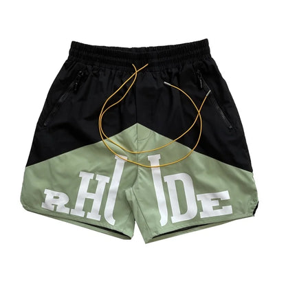 Letter Print Hip-Hop Beach Shorts