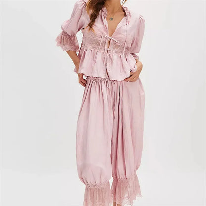 V-Neck Lounge Set