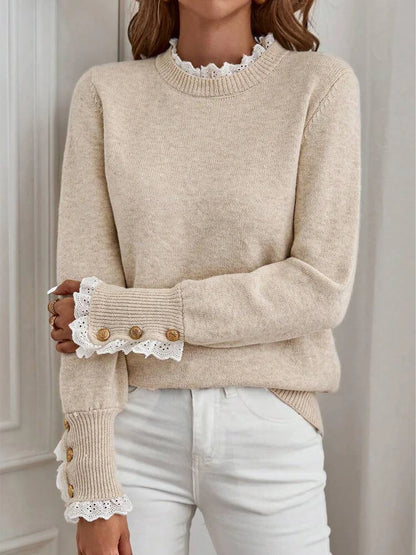 Round Neck Knit Sweater
