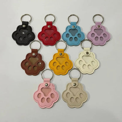 Dog Hair Collector Keychain Leather