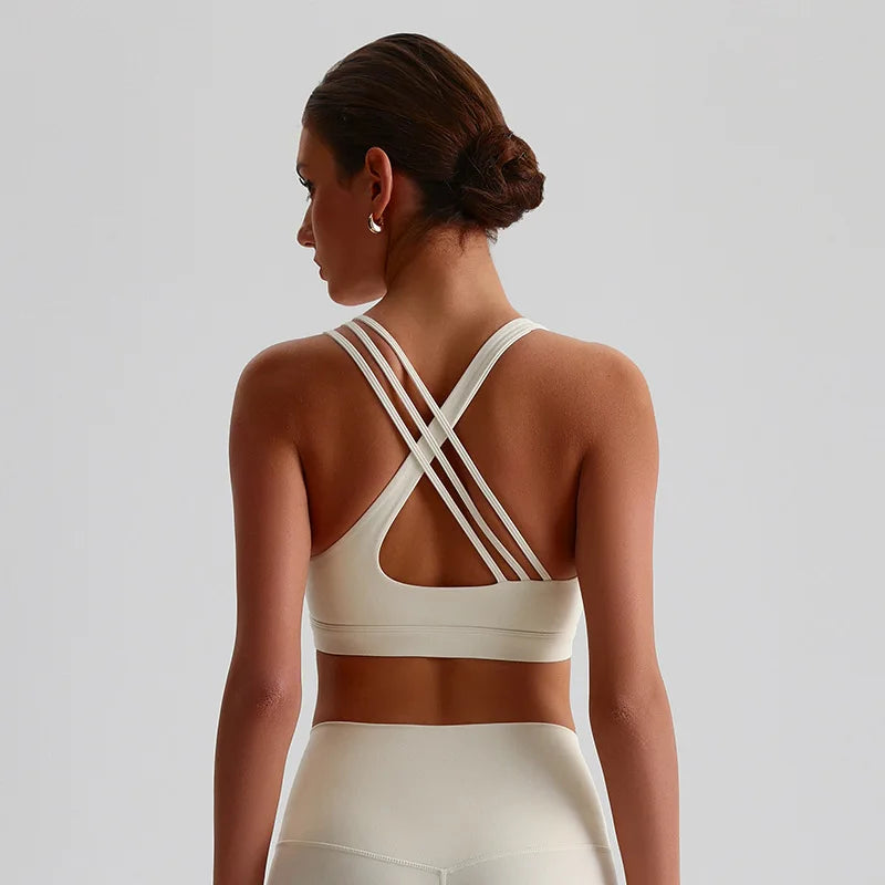 Solid Color Cross Back Fitness