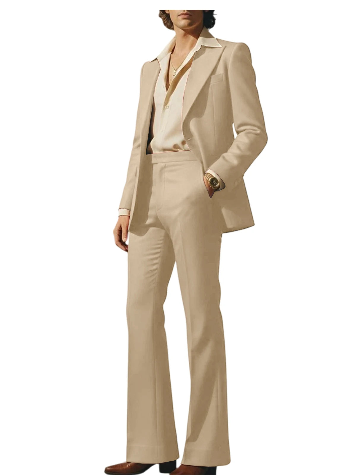 Slim Fit Peak Lapel Suit