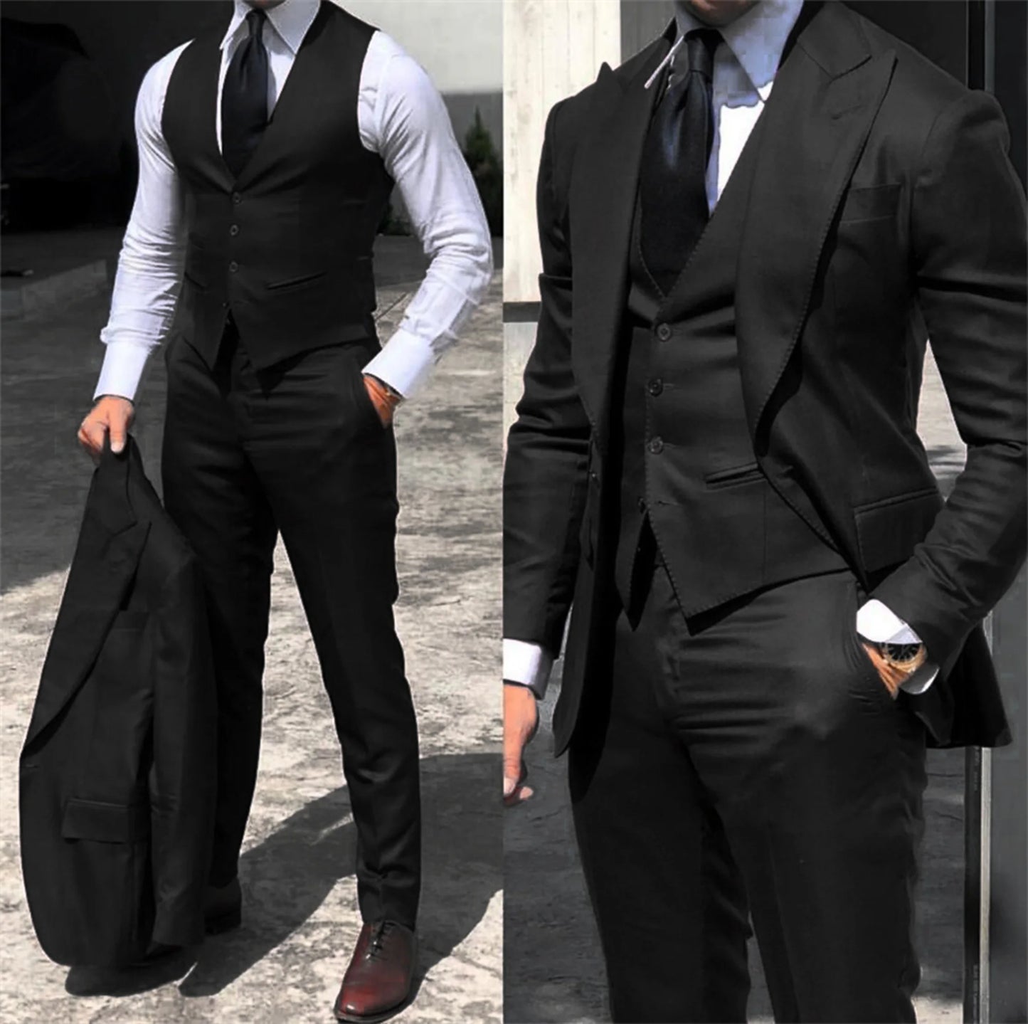 Solid Color Formal Business Suit
