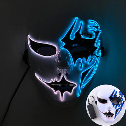 Glowing EL Wire Party Mask