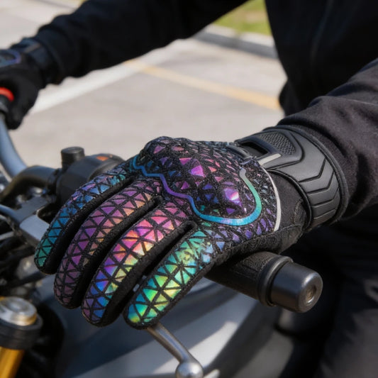 Full-Finger Reflective Motocross Gloves