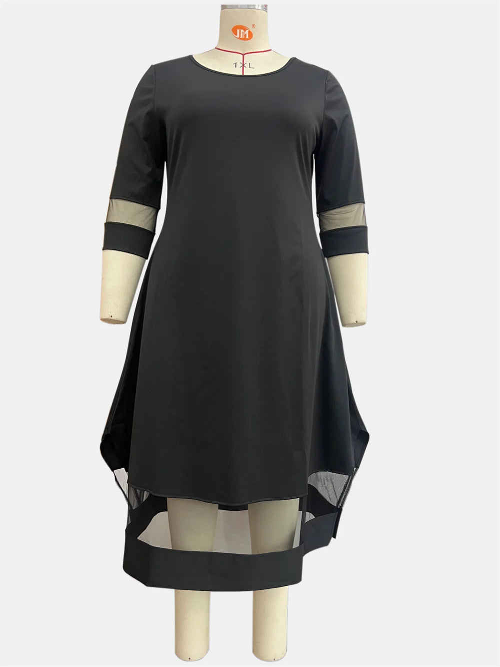Elegant Plus Size A-Line Dress