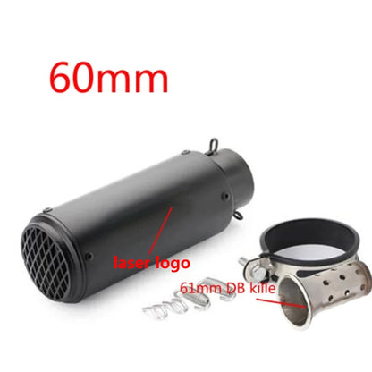Universal 51/60mm Carbon Fiber Exhaust Muffler DB Killer