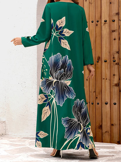 Flowy Silhouette Maxi Dress