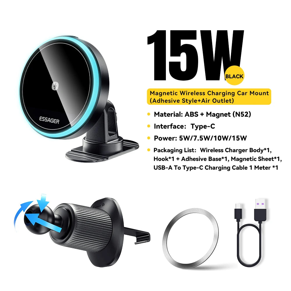 Wireless Car Charging Stand for Iphone 13 14 15