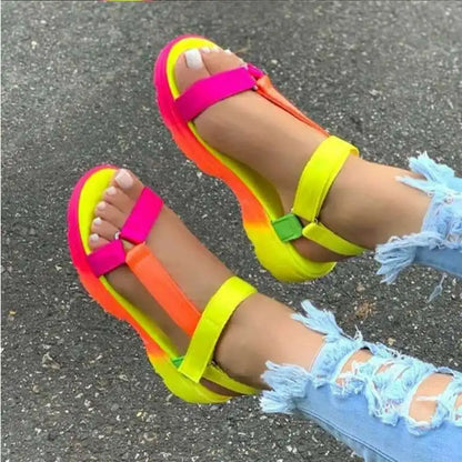 Rainbow Gladiator Sandals