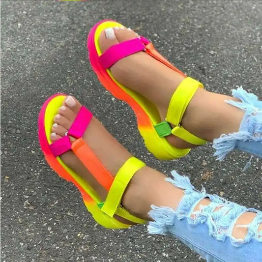 Rainbow Gladiator Sandals