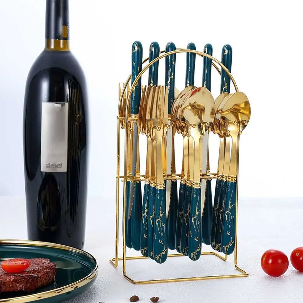 Metal Solid Tableware Set Stainless