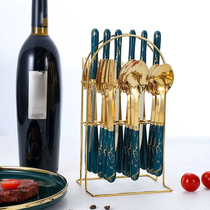 Metal Solid Tableware Set Stainless