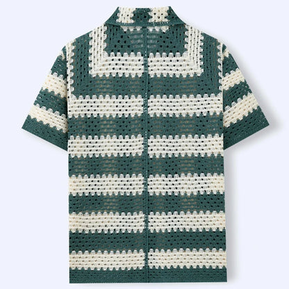 Striped Knit Casual Shirt