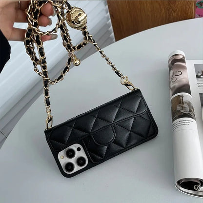 Crossbody Leather Case for iPhone 17 Pro Max | 17 Pro | 16 Pro Max | 16 Pro | 15 Pro Max | 15 Pro | 14 Plus | 14 Pro | 13 Pro | 12 Pro | 11 Pro Max