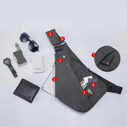Anti-Theft Multi-Pocket Crossbody Bag