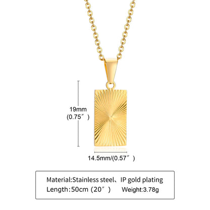 Metal Round Stainless Necklace Party