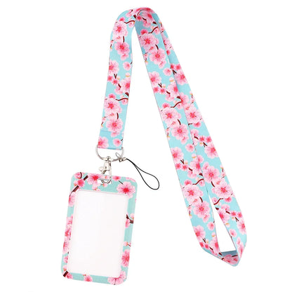 Sakura Cherry Blossoms Flower lanyard