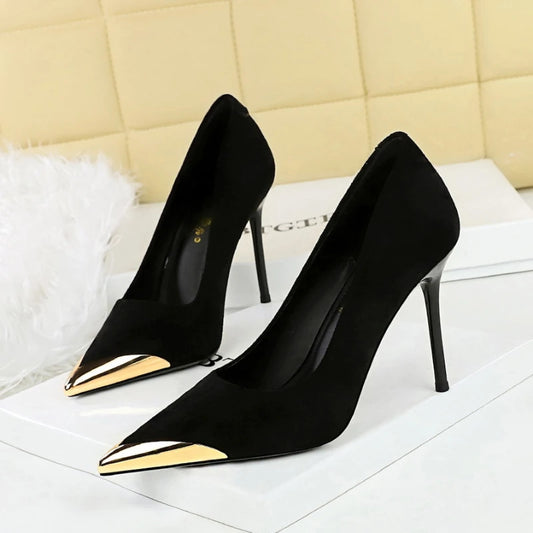 Metal Pointed Heels