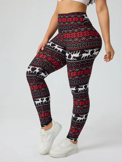 Christmas Print Holiday Leggings