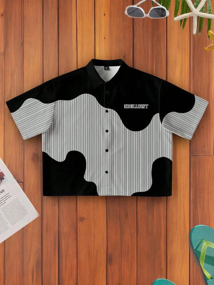 Zipper Knit Casual Shirt