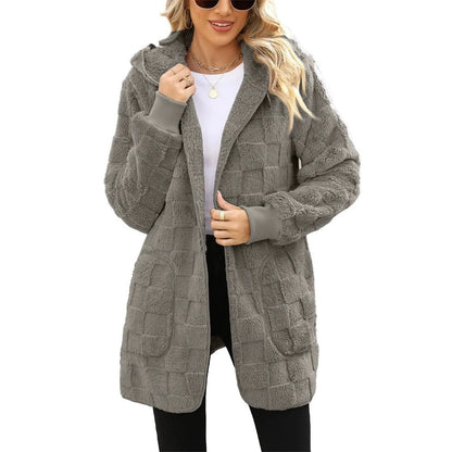 Plush Velvet Cardigan Jacket