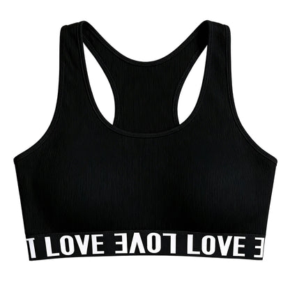 Sleeveless Crew Neck Sports BraLightweight