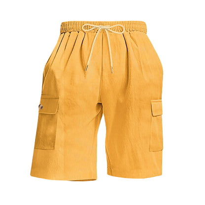 Corduroy Multi-Pocket Cargo Shorts