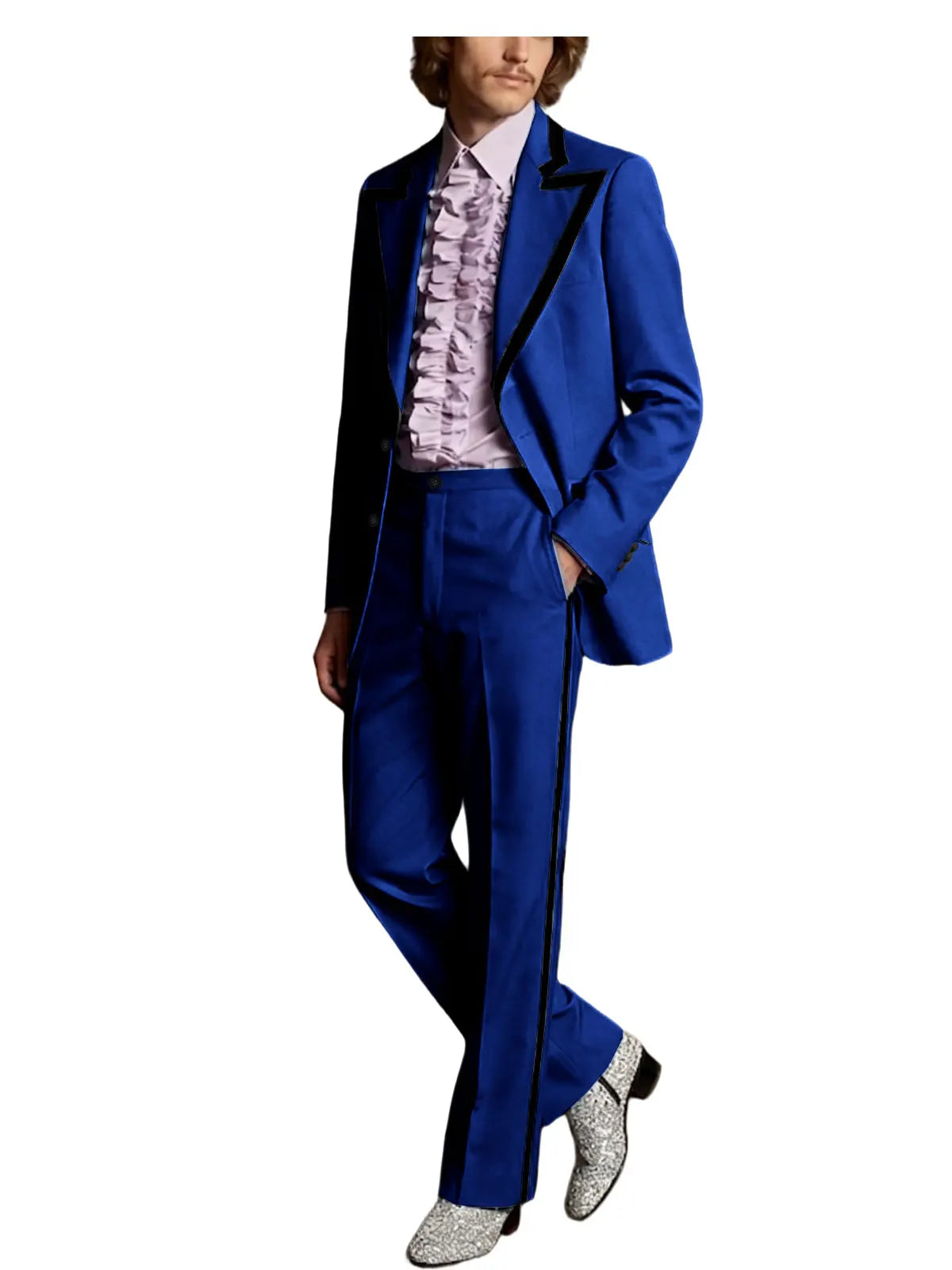 Tuxedo Black Trim Slim Suit