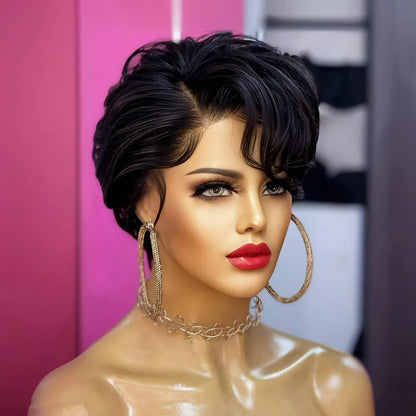 Short Curly Pixie Wig