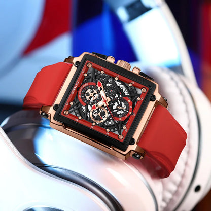 Rectangular Quartz Wristwatch