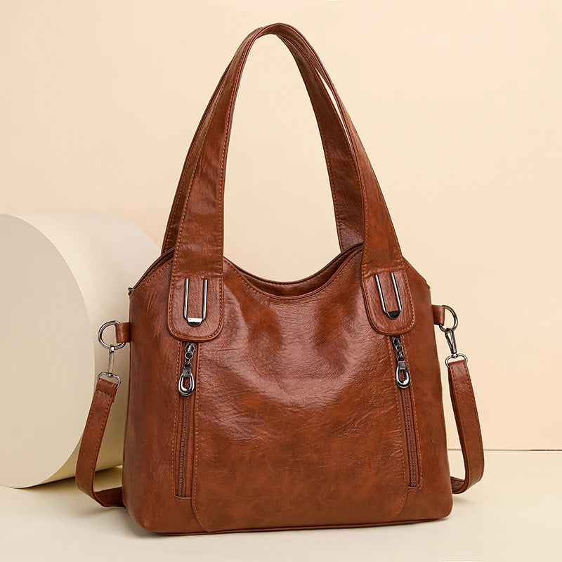 Retro Leather Shoulder Bag