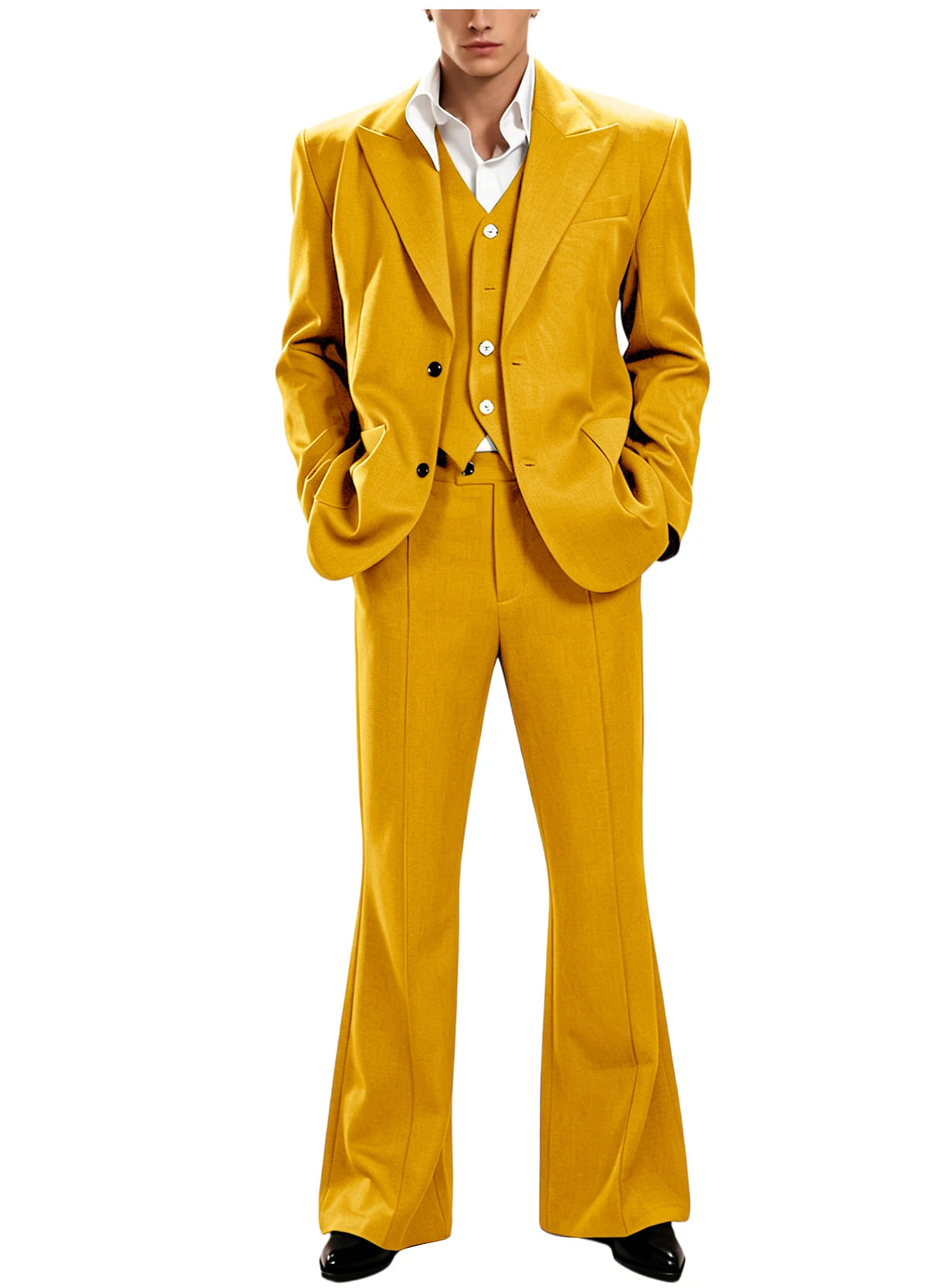 Vintage Peak Lapel Slim Suit