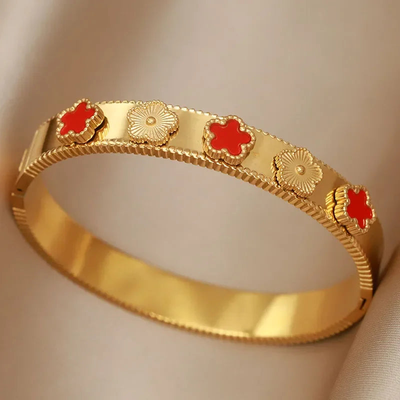 Gold Letter Cuff Bracelet
