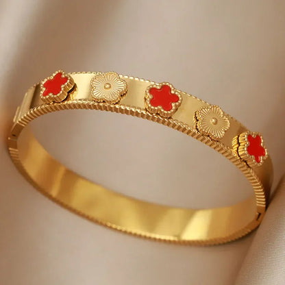 Gold Letter Cuff Bracelet